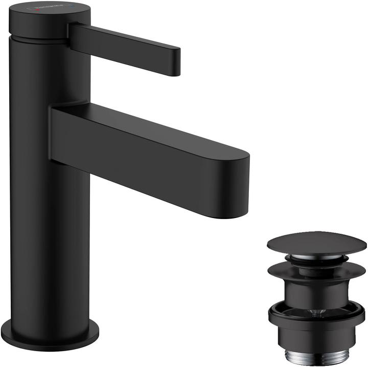 hansgrohe Miscelatore per lavabo con miscelatore monocomando Finoris nero 76010670