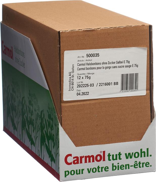 Carmol Hals-Bonbons ohne Zucker Tray