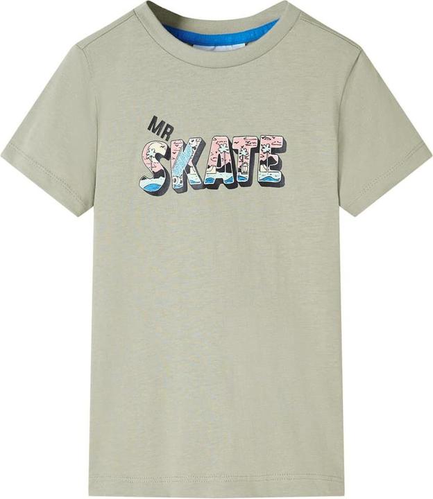 VidaXL Kinder-T-Shirt Helles Khaki 140,Material: 100 (140)