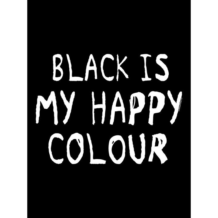 Produktbild Grindstore Black Is My Happy Colour Kapuzenpullover (M)