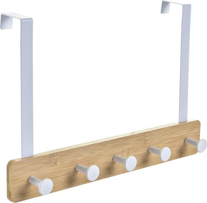 Produktbild Esprit Jackenaufhänger für Türen Home Weiss Metall Bambus 38,5 x 4,8 x 25,5 cm