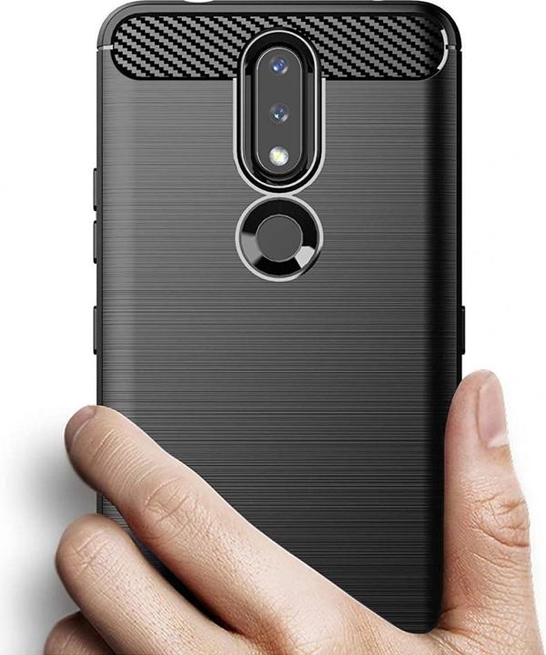 Produktbild Screenguard Nokia 2.4 Hülle Carbon Brushed Soft TPU (Nokia 2.4)