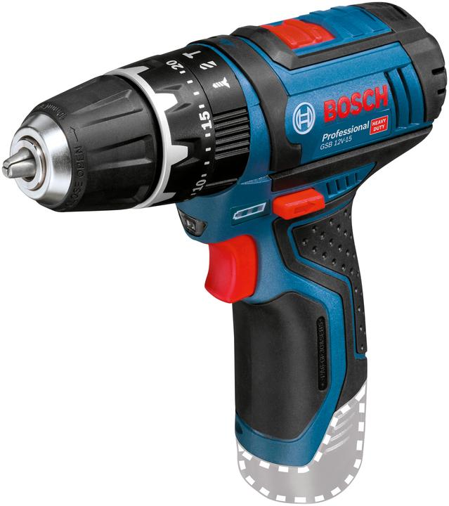 Bosch Professional GSB 12V-15 Professional (Fonctionnement sur batterie)
