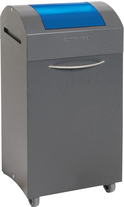 Produktbild Stumpf Wertstoffbehälter Wertstoffsammler 60 l grau/blau, 830x380x320mm (60 l)