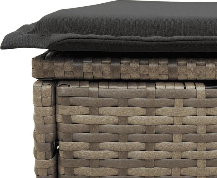 Image du produit VidaXL Salon de jardin 17 pièces avec coussins Gris Poly Rattan (330 cm)