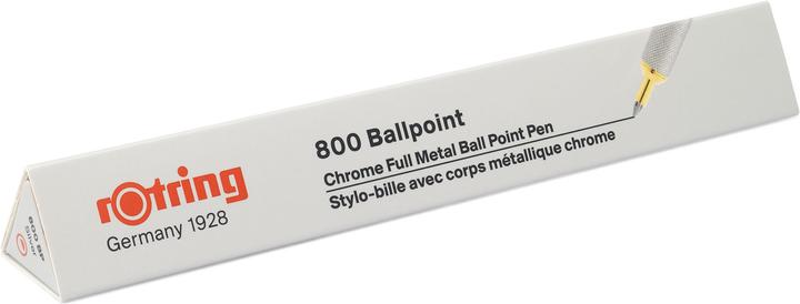 Produktbild Rotring Kugelschreiber 800 Silber, M-Schwarz Geschenkbox (Silber, Rot, 1 x)