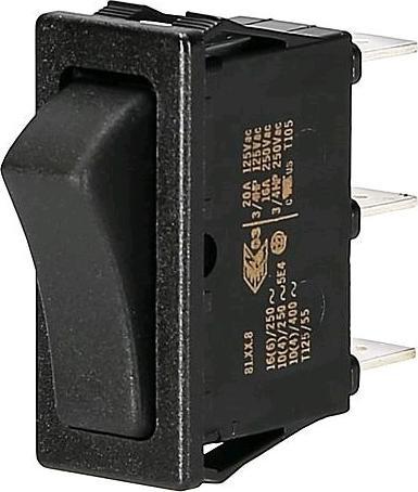 Produktbild interBär Wippenschalter 11x30mm 1pol.schw.schw