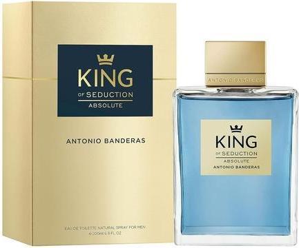 Actual product image Antonio Banderas Banderas Perfumes King of Seduction Absolute Eau de Toilette for Men Long Lasting Elegant Casual and (Eau de toilette, 200 ml)