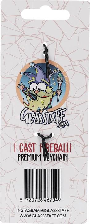 Actual product image Glass Staff Schlüsselanhänger I Cast Fireball Mehrfarbig