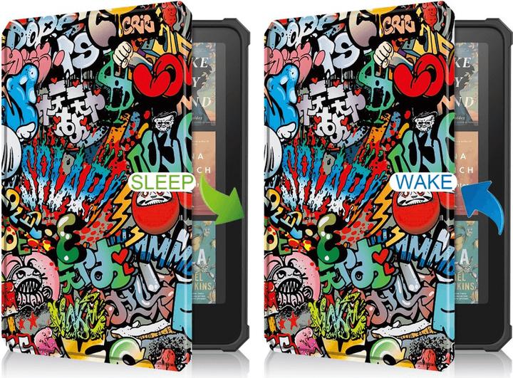 Cover-Discount Kindle Paperwhite 2024 - Smart Cover Hülle mit Motiv