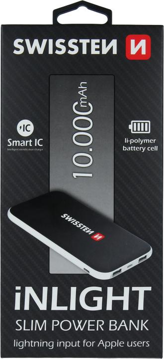 Image du produit Swissten iNLIGHT Slim Power Bank (10000 mAh, 37 Wh)