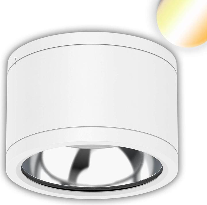 Actual product image Isoled LED surface-mounted ceiling spotlight IP65, white, 25W, ColorSwitch 3000/4000/5000K, dimmable
