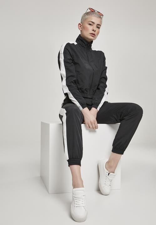 Actual product image Urban Classics Ladies Short Striped Crinkle Track Jacket (XL)