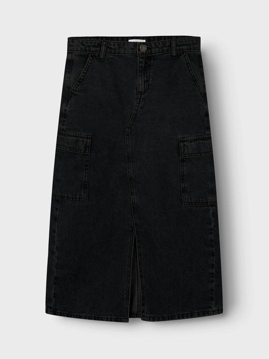 Name it Nkfmaria Dnm Long Cargo Skirt 2718-Be Bf (128)