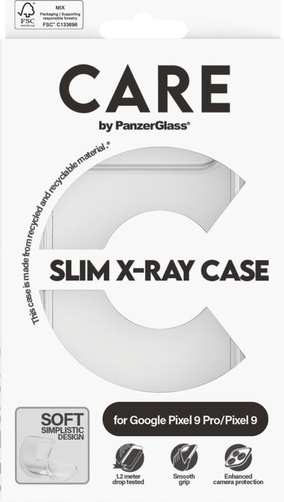 Produktbild PanzerGlass CARE by Fashionable Case Transparent X-Ray Soft Basic Google Pixel 9/ 9 Pro (1 Stück, Google Pixel 9, Google Pixel 9 Pro)
