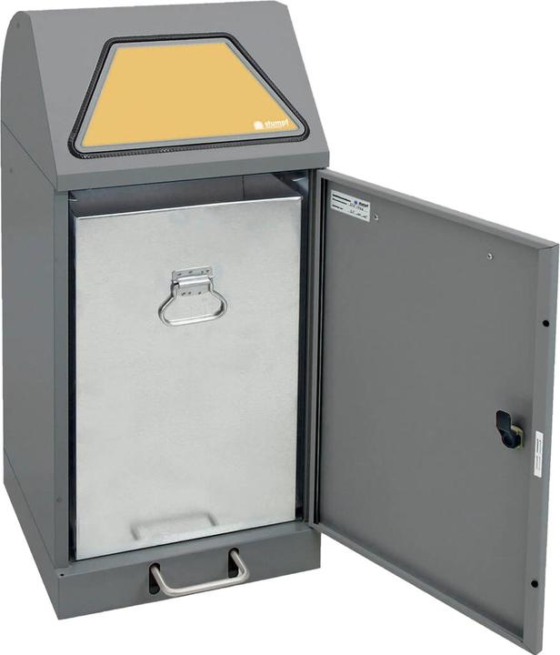 Produktbild kaiserkraft System-Wertstoffsammler, Einwurfklappe fussbetätigt (60 l)