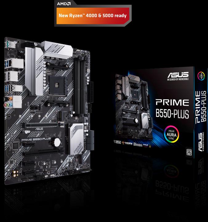 Produktbild ASUS PRIME B550-PLUS (AM4, AMD B550, ATX)