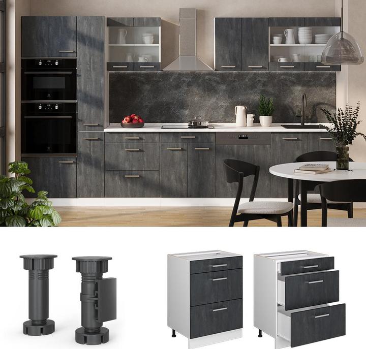 Produktbild Vicco Küchenschrank mit Schublade R-Line (60 x 46 x 81.5 cm)