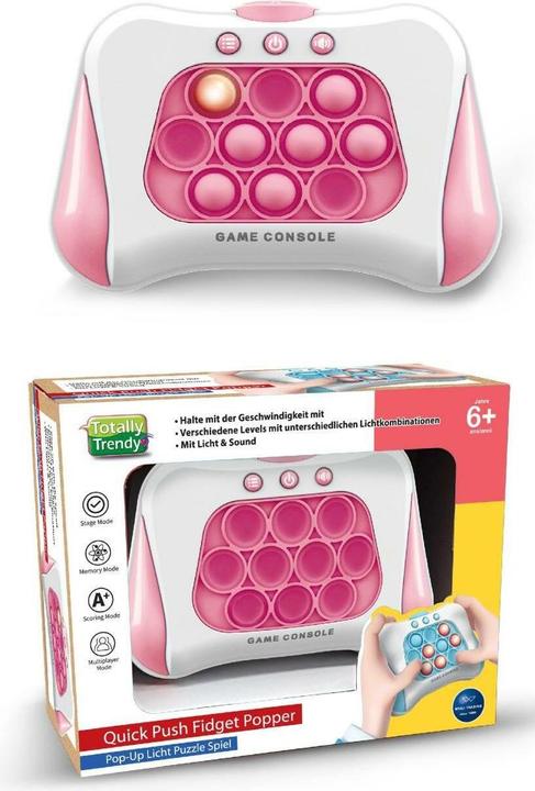 Totally Tech Totally Trendy Push Fidget Popper pink