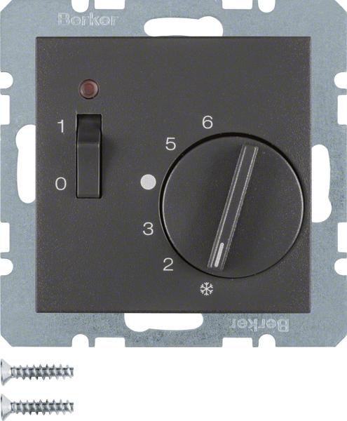Image du produit Berker Régulateur de température ambiante B.3/B.7 anth 1Ö UP IP20
