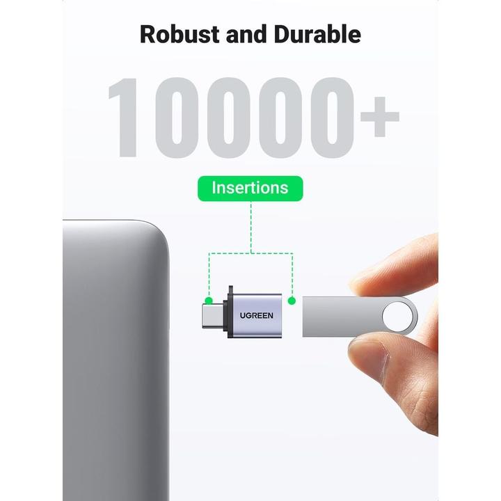 Actual product image Ugreen USB-C 3.1 to USB-A 3.0 Jack Adapter (USB Type C, USB-A)