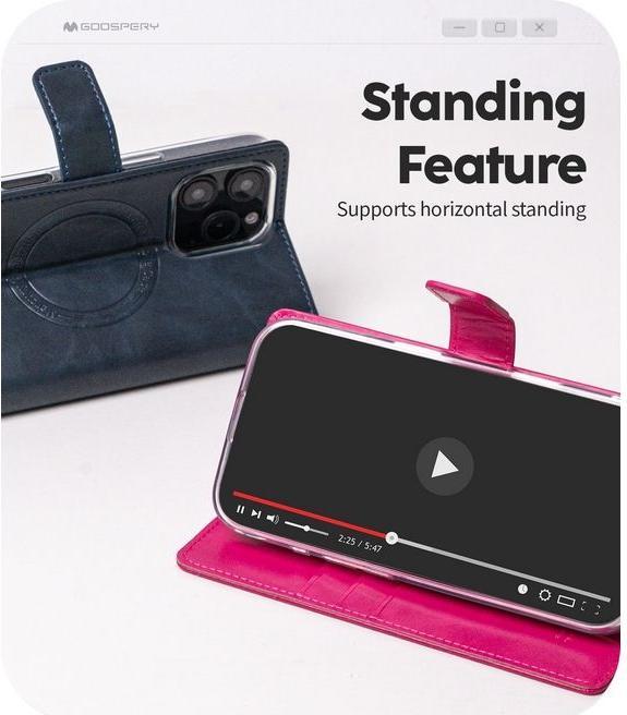Actual product image Goospery Bluemoon Diary MagSafe Series (Apple iPhone 16 Pro Max)