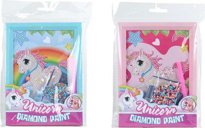 Actual product image Sombo Einhorn-Diamantmalerei Einhörner mit Bilderrahmen