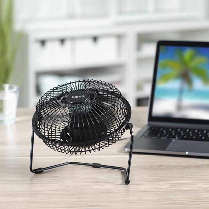 Produktbild Hama USB-Tischventilator Metall, 20 cm (8), XXL (67 dB)