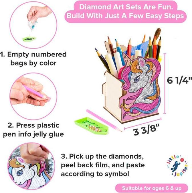 Produktbild NoName Diamond Painting Stiftehalter Einhorn