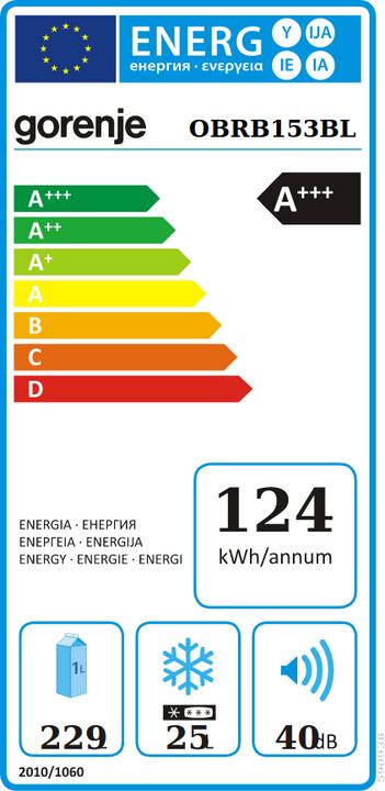 Energy Label Gorenje OBRB 153 BL VW Bulli (254 l)