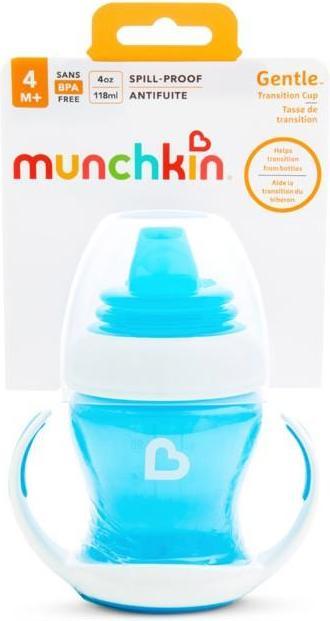 Actual product image Munchkin Gentle Transition Trainer Cup, 4m+, 118ml, blue, 012549WWW (118 ml)