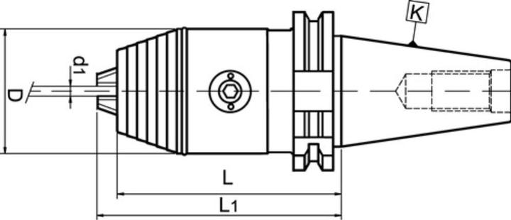 Image du produit WTE Mandrin à serrage rapide NC DIN 69871A Ø de serrage 2,5-16 mm SK40 Longueur de porte-à-faux 101 mm
