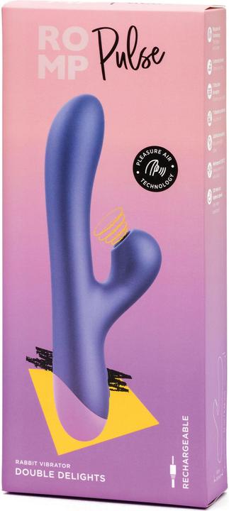 Romp Pulse Wiederaufladbarer Rabbit Vibrator mit Klitoris Sauger