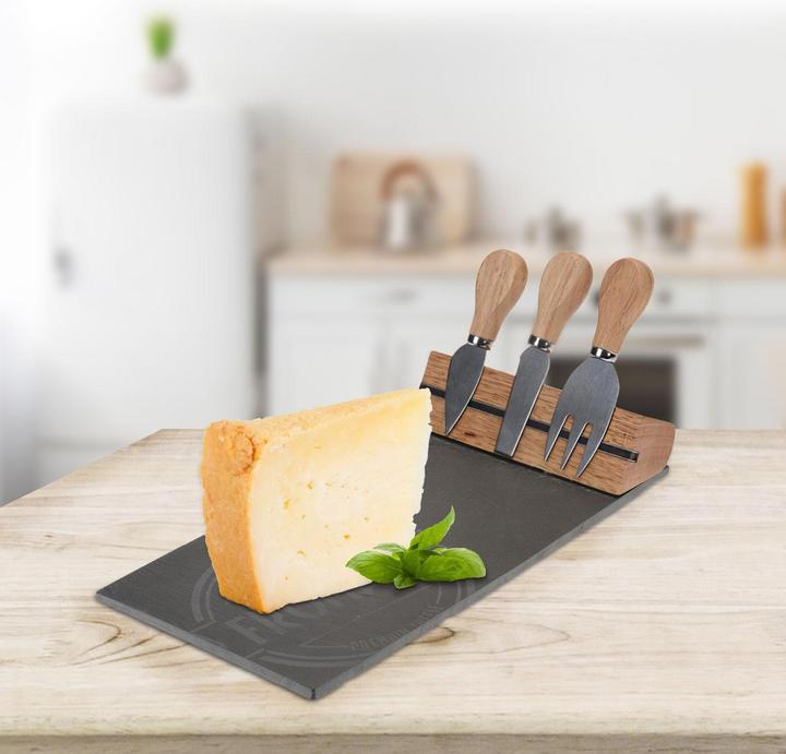 Produktbild Casativo Käsebrett aus Holz und Schiefer