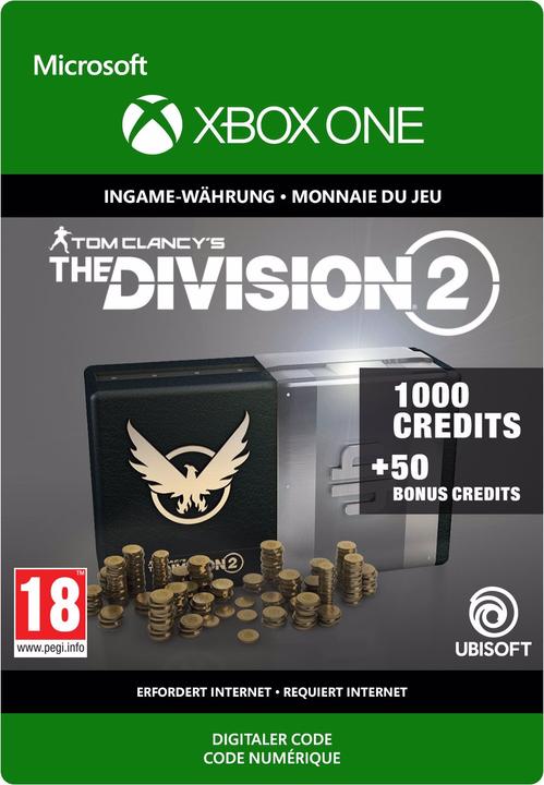 Actual product image Microsoft Tom Clancy's The Division 2: 1050 Premium Credits Pack