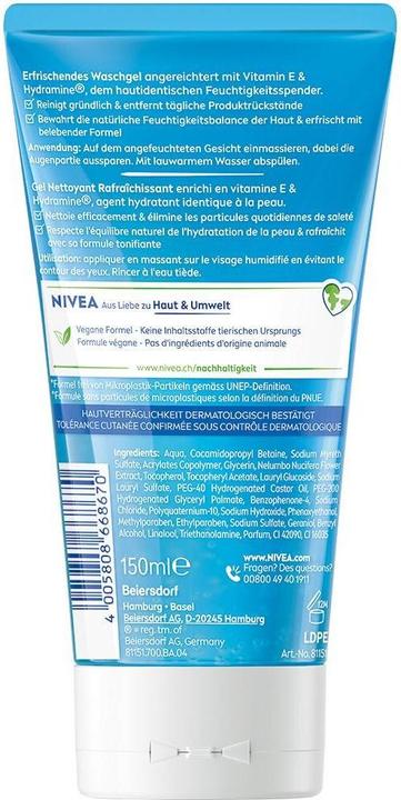 Immagine prodotto NIVEA Gel lavante rinfrescante (150 ml)