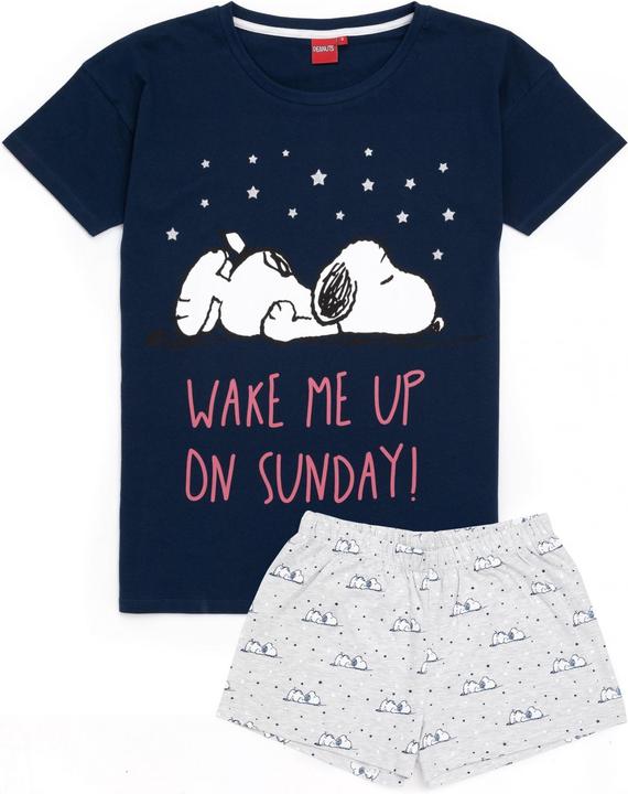 Peanuts Schlafanzug Mit Shorts