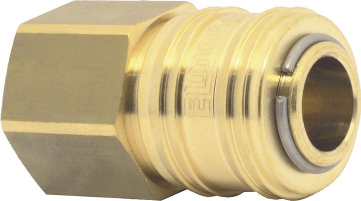 Elmag Euro Druckluftkupplung 1/4 zoll für Druckluftschlauch - Kompressor Messing