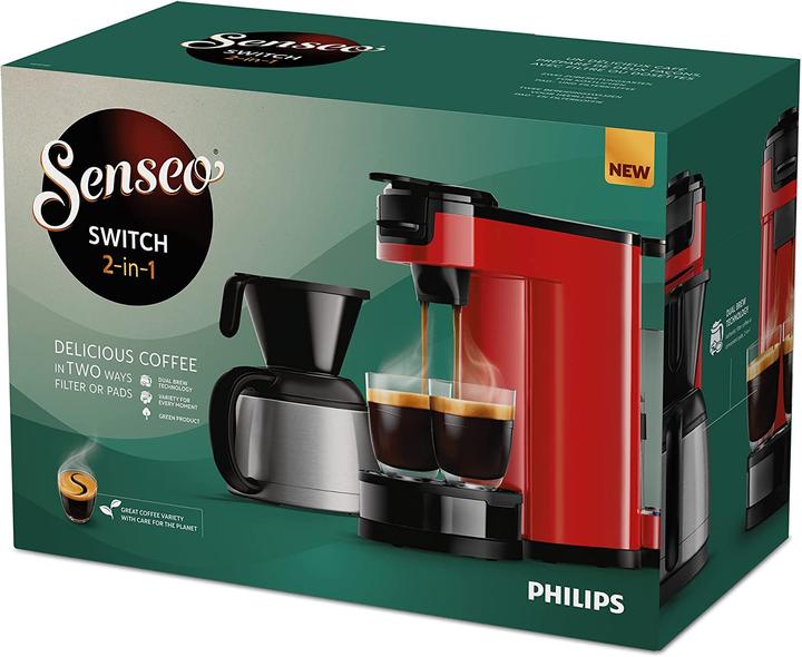 Actual product image Philips SENSEO SWITCH ROOD HD6592/84 (Senseo)
