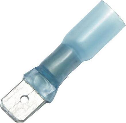 Actual product image Pentair Raychem flat connector 6.3 x 0.8 mm polyamide blue
