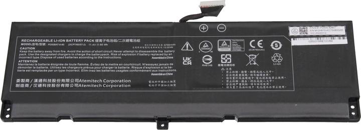 Actual product image Clevo PD50BAT-6-80 (6 Cells, 6780 mAh)