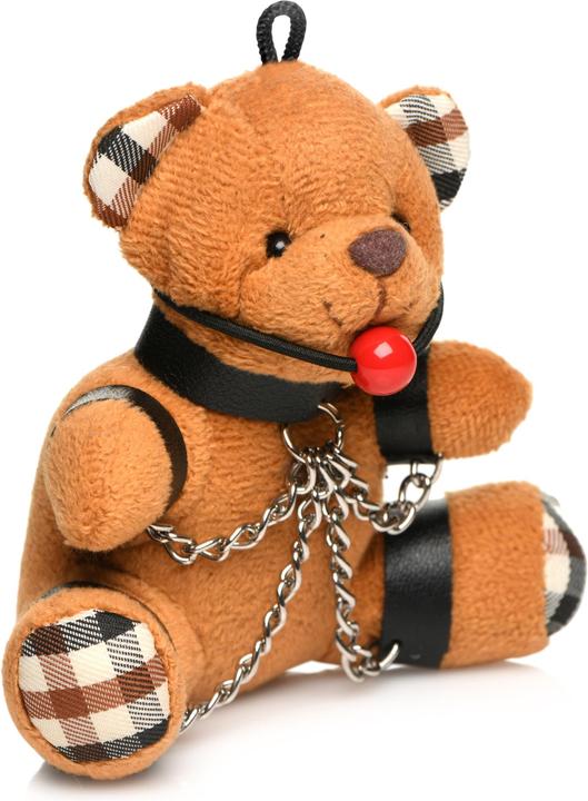 Master Series Geknebelter Teddybär Schlüsselanhänger