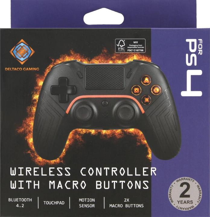 Actual product image Deltaco Gaming Wireless PS4 & PC Controller (PS4, PC, Android)