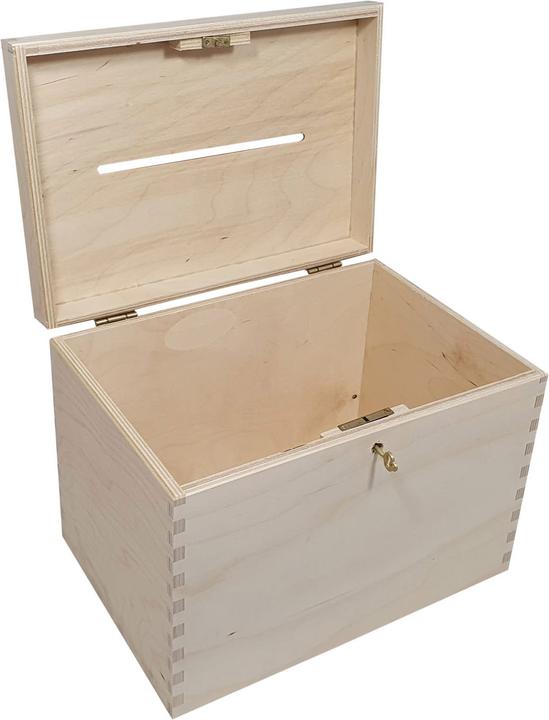 Image du produit Playwood Houten Enveloppenkist met Slotje (caisse d'enveloppe avec slot)
