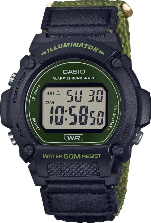 Actual product image Casio Collection - W-219HB-3A (Digital watch, 47 mm)