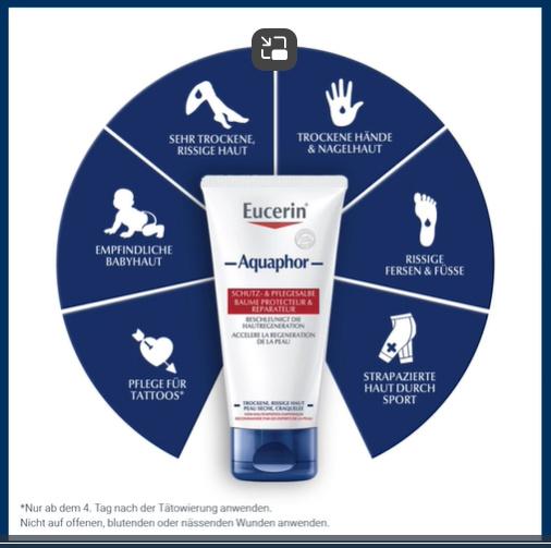 Immagine prodotto Eucerin Unguento Aquaphor protezione e cura 2 x 10 ml (10 ml, Crema 24h)