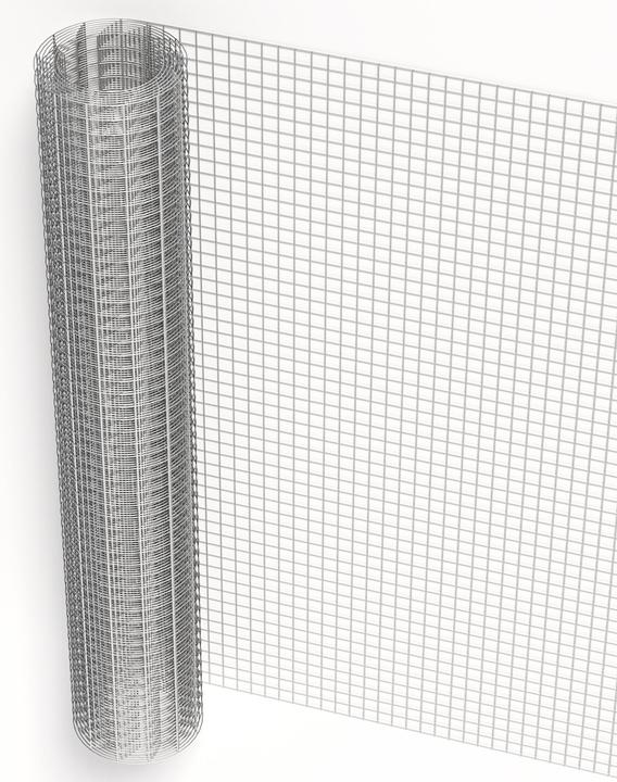 Produktbild Wiltec Maschendrahtzaun 1x5m 100cm 0,75mm 19x19mm Drahtgitter Stahl verzinkt