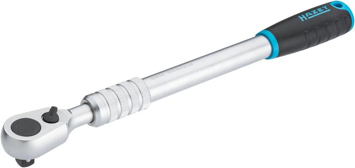 Actual product image HAZET HiPer fine-tooth reversible ratchet ∙ extendable 916HPLG ∙ Square, solid 12.5 mm (1/2 inch) ∙… (1/2")