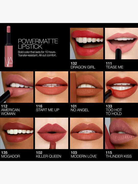 Actual product image NARS Cosmetics Nars Powermatte Lipstick Start ME Up (Start Me Up)