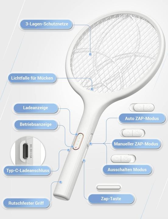 Produktbild LS Elektrische Fliegenklatsche Premium 2-in-1